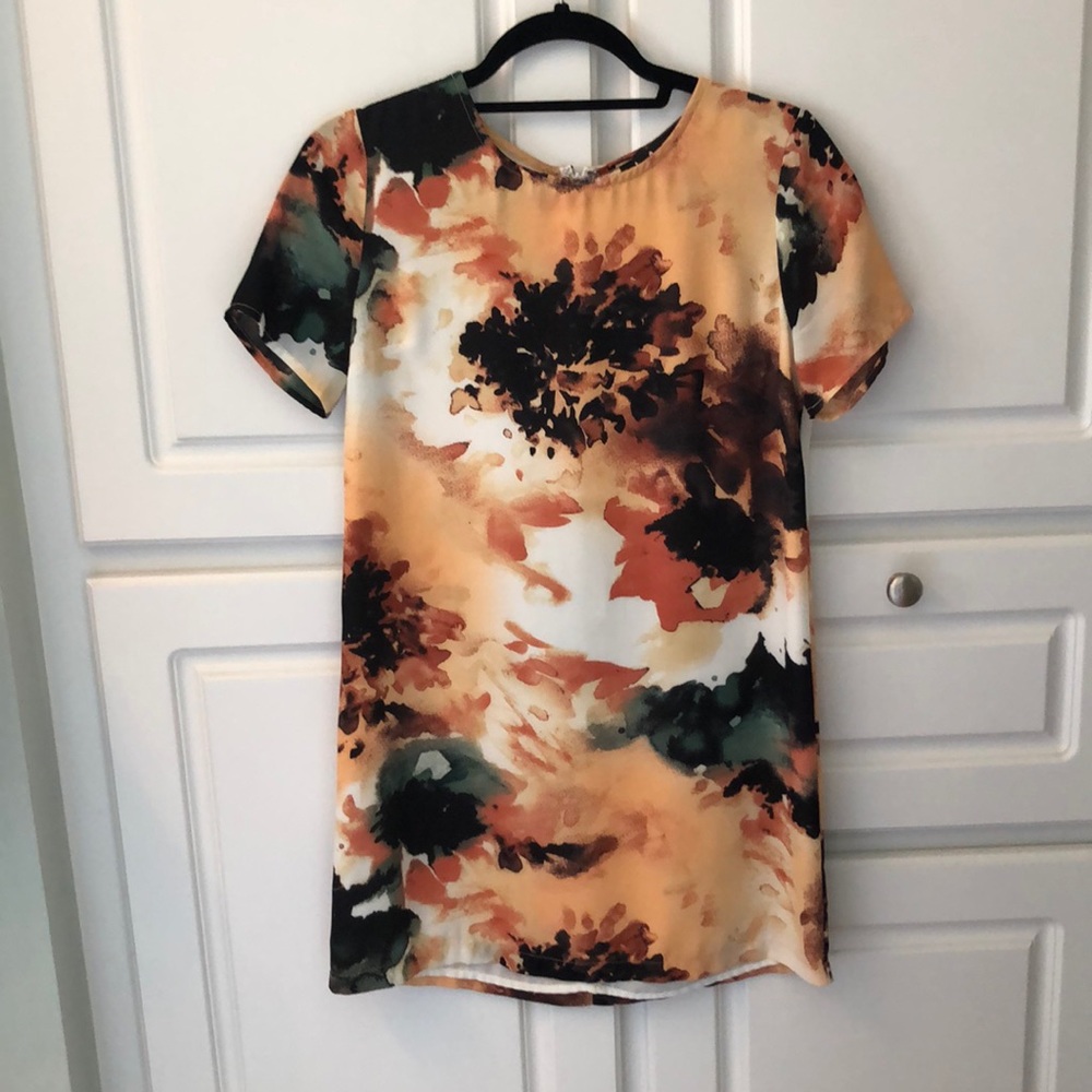 Printed Shift Dress